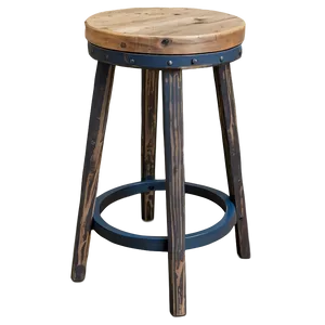 Rustic Farmhouse Barstool Png Qgo1 PNG Image