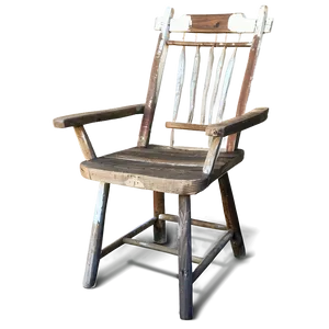 Rustic Farmhouse Silla Png 06242024 PNG Image