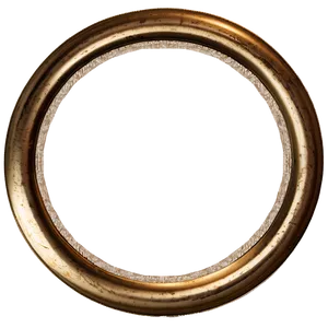 Rustic Gold Circle Frame Png Yxl PNG Image