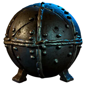 Rustic Iron Cannonball Png 4 PNG Image