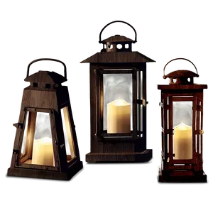 Rustic Lantern Designs PNG Inv67 PNG