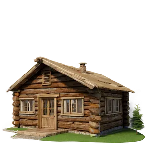 Rustic Log Cabin Png 06122024 PNG Image