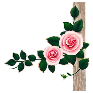 Rustic Rose Decoration Png 06292024 PNG Image