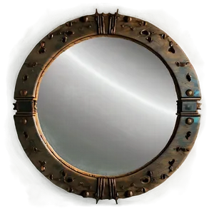 Rustic Round Mirror Png Gjt PNG Image