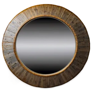 Rustic Round Mirror Png Rkg81 PNG Image