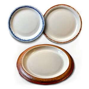 Rustic Stoneware Plates Png 06202024 PNG Image