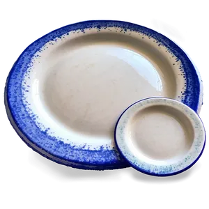 Rustic Stoneware Plates Png Lab23 PNG Image