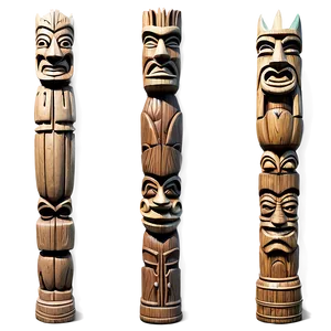 Rustic Tiki Sculpture Png Fym PNG Image