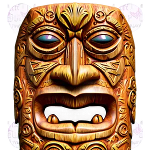 Rustic Tiki Sculpture Png Ugd PNG Image