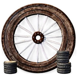 Rustic Wagon Wheel Png 06132024 PNG Image