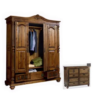 Rustic Wardrobe Image Png Mat8 PNG Image