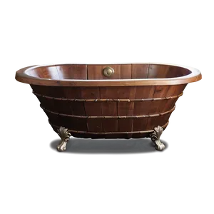 Rustic Wooden Bath Tub Png Mvb PNG Image