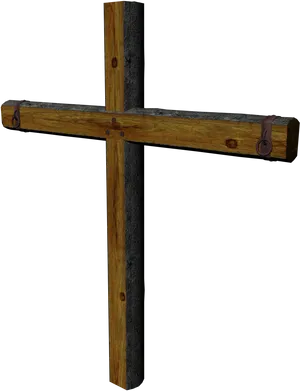 Rustic Wooden Cross.png PNG Image