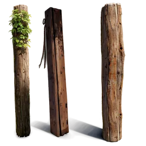 Rustic Wooden Post Png Prg PNG Image