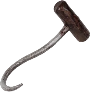 Rusty Metal Hook PNG Image