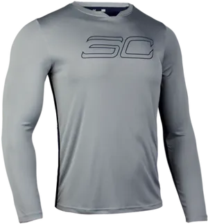 S C Logo Long Sleeve Shirt PNG Image