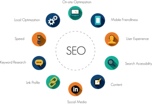 S E O Components Infographic PNG