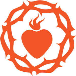 Sacred Heart Flame Graphic PNG Image