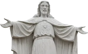 Sacred Heart Jesus Statue PNG Image