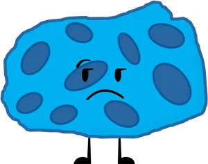 Sad Cartoon Asteroid PNG Image