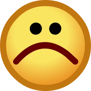 Sad Face Emoji Expression PNG Image