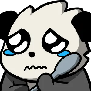 Sad_ Panda_ Cartoon_ Character PNG Image