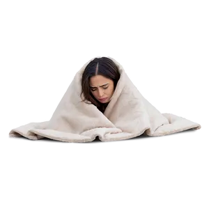 Sad Person In Blanket Png Iig79 PNG Image