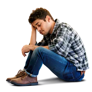 Sad Person On Bridge Png 13 PNG Image