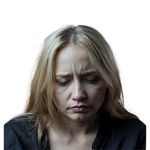 Sad Person With Dark Clouds Png Kii17 PNG Image