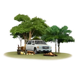 Safari Campsite Setting Png Rsw PNG Image