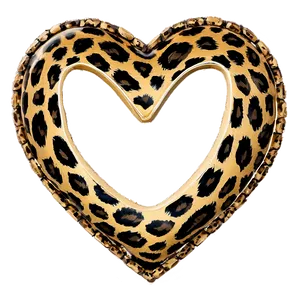 Safari Theme Leopard Heart Png 23 PNG Image