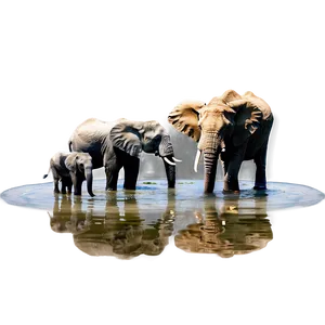 Safari Waterhole Animals Png 9 PNG Image