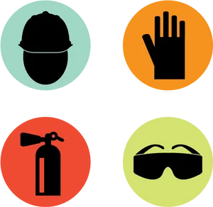 Safety Equipment Icons PNG Image