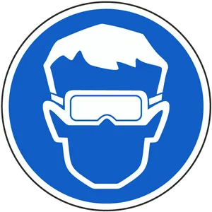 Safety Goggles Sign Icon PNG Image