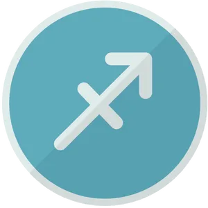 Sagittarius Zodiac Symbol Icon PNG Image