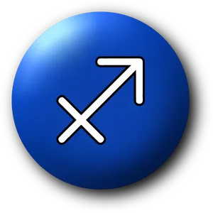 Sagittarius Zodiac Symbol Icon PNG Image