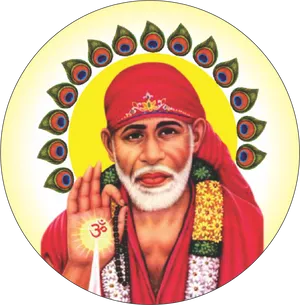 Sai Baba Illustration PNG Image