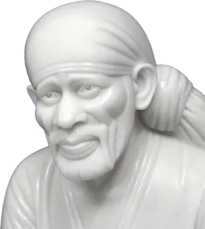 Sai Baba Statue Portrait PNG Image