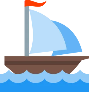 Sailboat Vector Illustration PNG Image