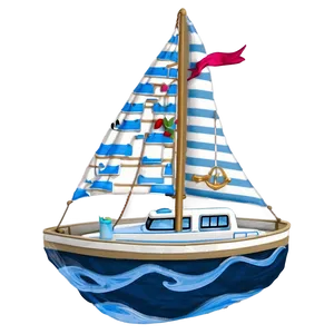 Sailboat Voyage Oh The Places You'll Go Png Kvh76 PNG Image