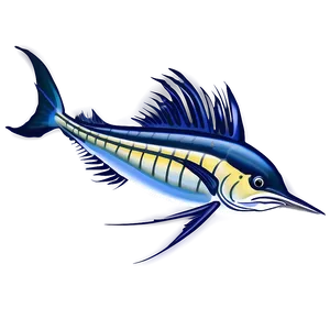 Sailfish Illustration Png Liv20 PNG Image