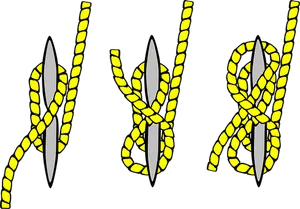 Sailing Knot Sequence Illustration PNG Image