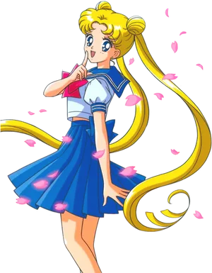 Sailor Moon Character Pose PNG Image