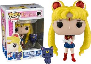 Sailor Moon Funko Popwith Luna PNG Image