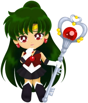 Sailor Pluto Anime Character PNG Image