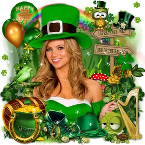 Saint Patricks Day Celebration Graphic PNG Image