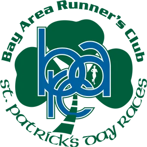 Saint Patricks Day Running Club Logo PNG Image