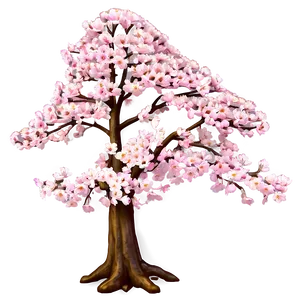 Sakura Tree In Full Bloom Png Xyj32 PNG Image