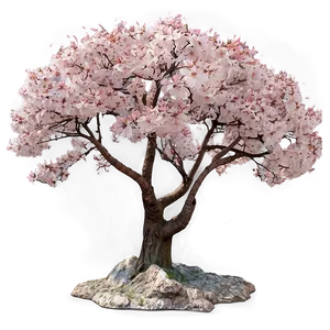 Sakura Tree Panoramic View Png 06122024 PNG Image