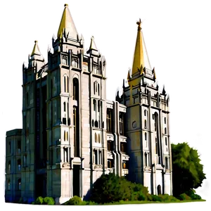 Salt Lake Temple Utah Png Hkn PNG Image